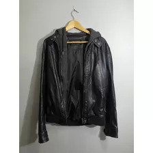 Chaqueta De Cuero Sintetico Hombre Talla M