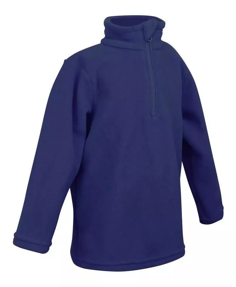 Blusa Infantil De Fleece Para Trilha Hike 100 - Cor Azul