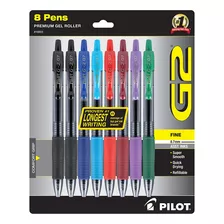 Pilot G2 Premium - Bolígrafos De Tinta De Gel Recargables Y 