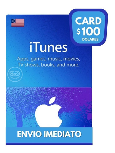 Cartão Itunes Gift Card 100$ Dólares, Aplicativos,músicas Et