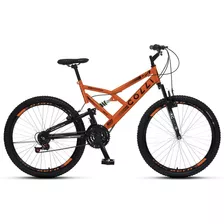 Bicicleta Colli Gps Aro 26 Dupla Suspensão 21 Marcha Laranja