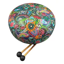 Hermoso Hikuri Drum,tambor Lengua Grande 28cm Terapia Sonido