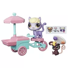 Littlest Pet Shop City Rides Kitten Y Mouse Treat Cart