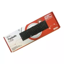 Teclado Usb Gtc Kbg-204 Anti Derrame Ergonómico Español