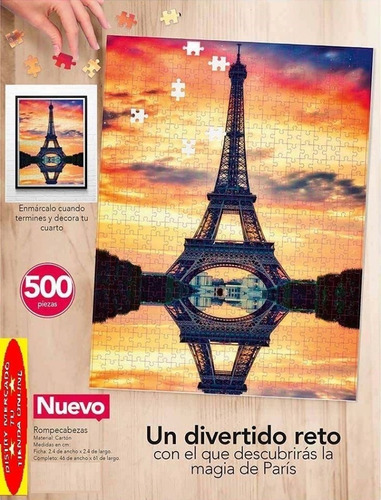 Rompecabezas 500 Piezas Torre Eiffel