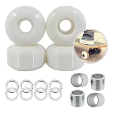 4 Ruedas Llantas Skate Patineta 52x30mm + Spacers + Rondanas