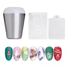 Kit Sello Stamping Uñas Decoracion Nail Art Estampado