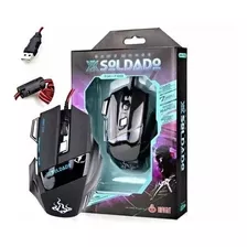 Game Mouse Óptico Soldado Gm-700 300 Dpi Para Jogos 