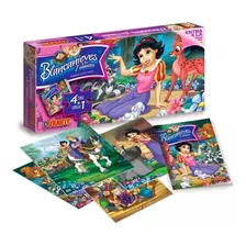 Rompecabezas Y Libro Cuento Blancanieves 4 Pzs X4 Duravit 46