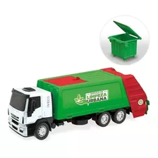 Caminhão Iveco Coletor De Lixo Réplica Miniatura - Usual