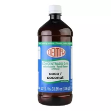 Concentrado De Coco 1 Lt Deiman, Color, Sabor Y Aroma.