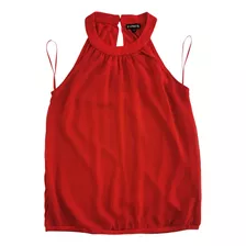Blusa Con Tiras De Vestir Express Roja Mujer