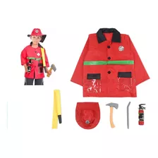 Disfraz De Bombero Para Niños De 3 A 8 Años Con Gorro Hacha 