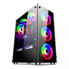 Gabinete Gamer Vidro Usb3.0 Xway 01150 Fonte 600w Sem Fans