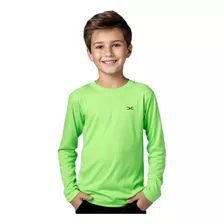 Proteção Solar Uv+50 Blusa Camisa De Menino Infantil Juvenil