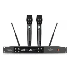 Microfonos Gc Er203s Inalambrico Sistema Mano 2 Canales Uhf