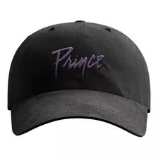 Prince Gorra De Béisbol Negra Con Logotipo Oficial, Talla .