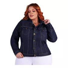 Casaco Jaqueta Plus Size Longa Botões Inverno Lycra G1 G2 G3