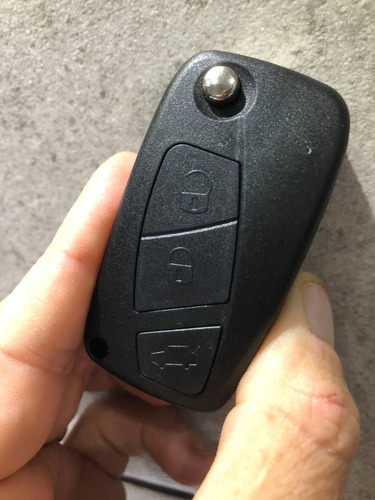 Carcasa Llave Control Con Logo Fiat Panda Grande Punto 3 Bot Foto 7