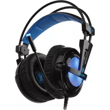 Fone Headset Gamer 7.1 Sades Locust Plus Preto