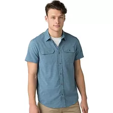 Prana Camisa Cayman Estándar Para Hombre, Nota Azul, Pequeña