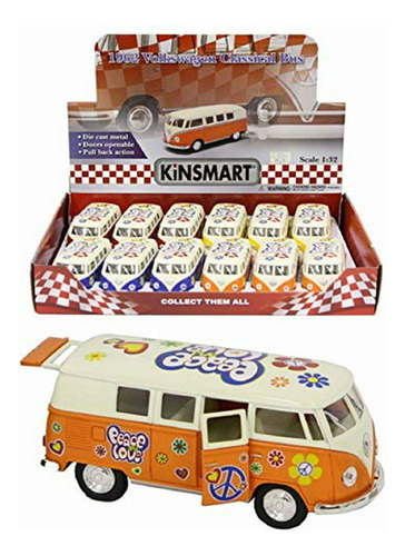 Juego De 4: 5  Classic 1962 Volkswagen Van Con Calcomana Es Foto 6