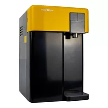 Purificador Agua Gelada Compressor Hoken Bacteriológico Cor Preto E Amarelo 110v