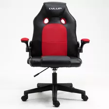 Sillas Gamer Reclinables,sillas Escritorio Tapiz Negra-rojo Color Negro Material Del Tapizado Cuero Sintético