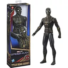 Boneco Homem Aranha Traje Preto 30cm Vingadores - Frete Grát