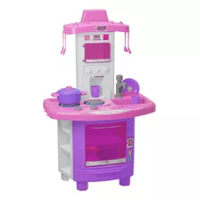 Cozinha Faz De Conta Rosa Fogão Infantil Brinquedo Completo