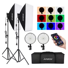 Kit De Iluminación Rgb Softbox, 50w 3200k-5500k Kit De...