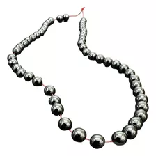 Perla De Piedra Hematite Bolita 8mm, Tira De 40cm, 1 Unidad
