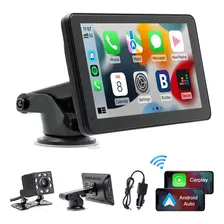 Autoestéreos Portátil 7in Carplay Y Auto Bt Con 12led Cámara