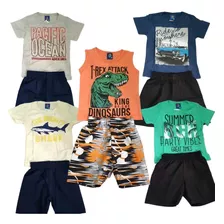 Kit Conjuntos Roupa Infantil Meninos Masculino