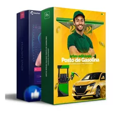 Pack 150 Artes Posto De Gasolina Editável Photoshop +bônus