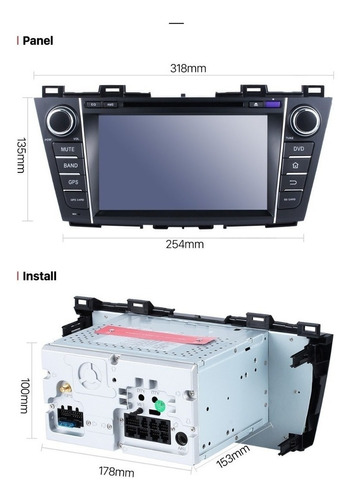 Mazda 5 2012-2015 Android Wifi Dvd Gps Bluetooth Radio Touch Foto 7