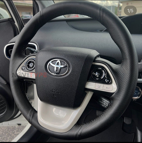 Funda Cubre Volante Toyota Prius 2016-2023 Cuero Genuino Foto 2
