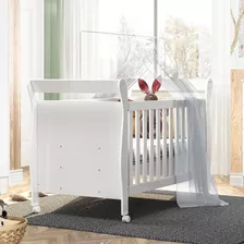 Berço Mini Cama Slim 100% Mdf Branco Tigus Baby