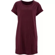 Vestido Tipo Camiseta Alongada Para Mulheres Várias Cores