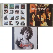 Lote Cds Bon Jovi + The Doors (rock)
