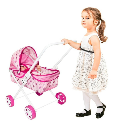 Carrinho De Boneca Passeio Luxo Bebê Reborn Infantil Menina