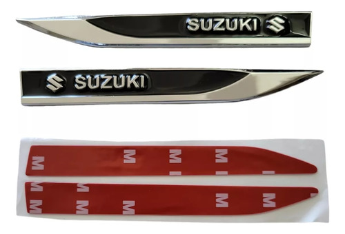 Emblemas Espadines Negros Adheribles Suzuki Sx4 2008 Foto 6