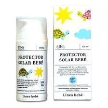 Protector Solar Vegano Para Bebés 100ml Spf 50+ Del Alba