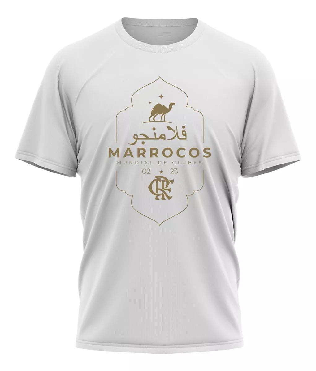 Camisa Flamengo Marrocos Branca Braziline