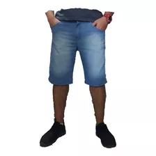 Bermuda Masculina Jeans Com Lycra Slim