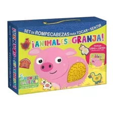 ¡animales De La Granja! Rompecabezas Para Tocar Y Sentir-esp