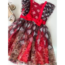 Vestido Natal Infantil Festa Vermelho Petit Cherie Verão