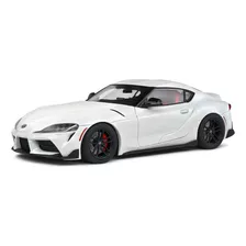  Toyota Gr Supra 2023 White Pearl Escala 1:18 Solido