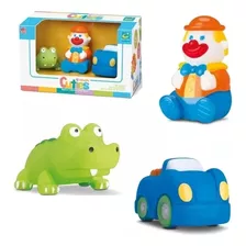 Coleção Trio Cuties Brinquedos De Vinil Para Bebê - Cometa