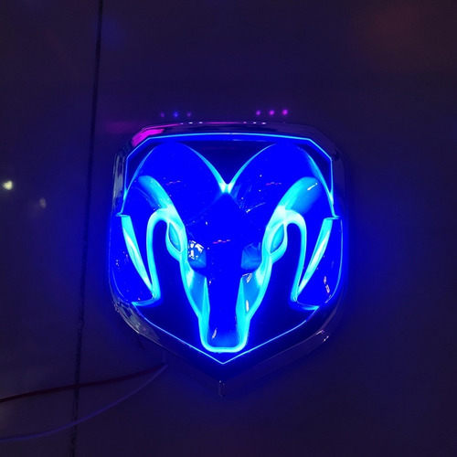 4d Luz Led Con Logotipo De Coche Con Emblema Dodge Genia Foto 5